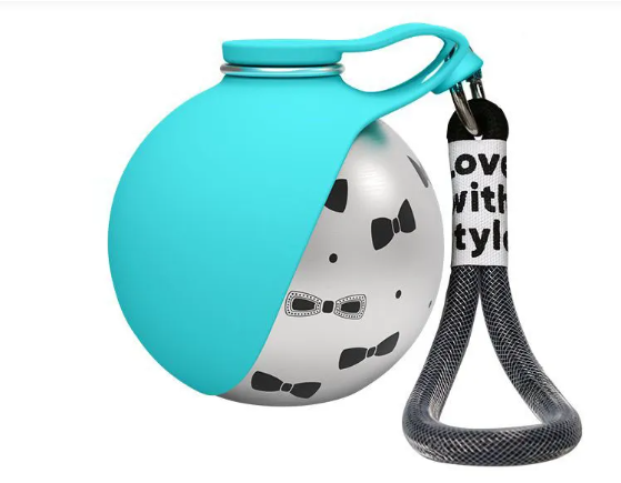 Portable Dog Water Bottle and Waste Bag Dispenser